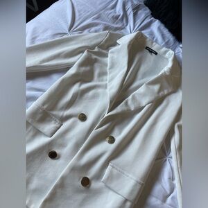 White womens blazer